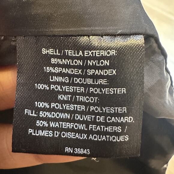 Steve Madden Women M Coat Parka Down Long Hooded Pockets Black - Picture 7 of 11